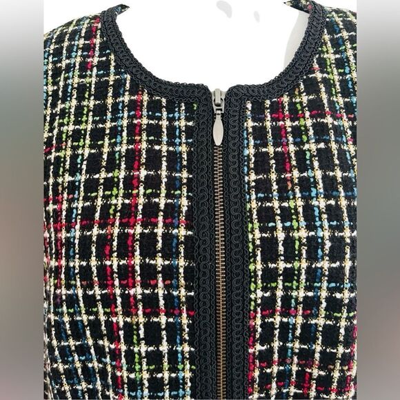 KORET zip front lined jacket with pockets, braid trim size 16. - Picture 2 of 9